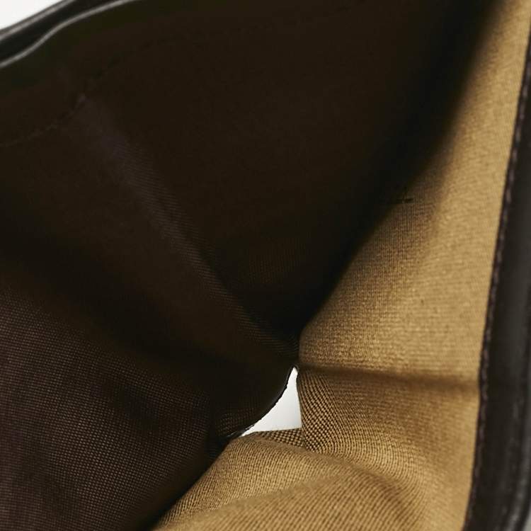 Pre Owned Fendi Tobacco Zucca Canvas and Leather Bifold Wallet