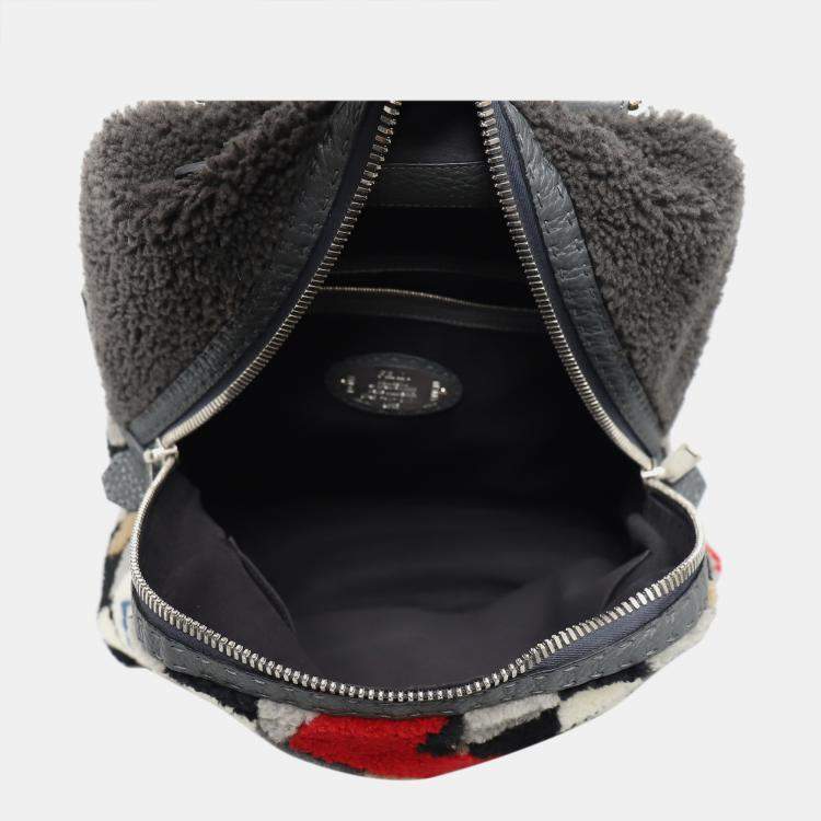 Pre Owned Fendi Selleria Sheraling Fendi Faces Backpack