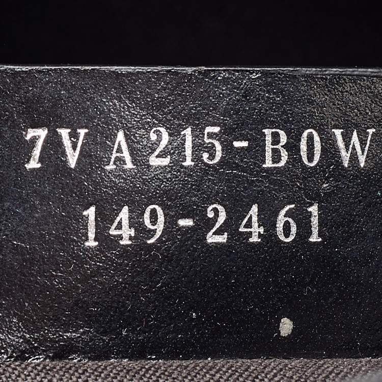 Pre Owned Fendi Black Zucca Coated Canvas Flap Messenger Bag