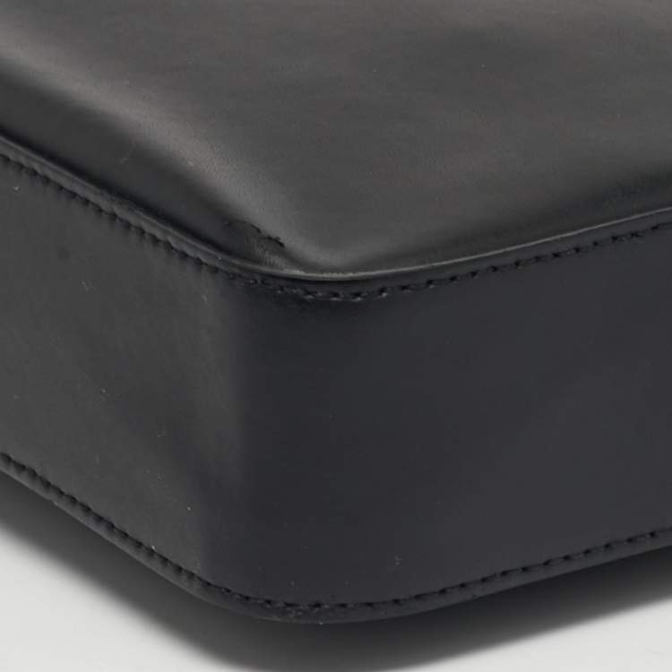 Pre Owned Fendi Diagonal Camera Case Grey/Black FF Coated Canvas and Leather Crossbody Bag