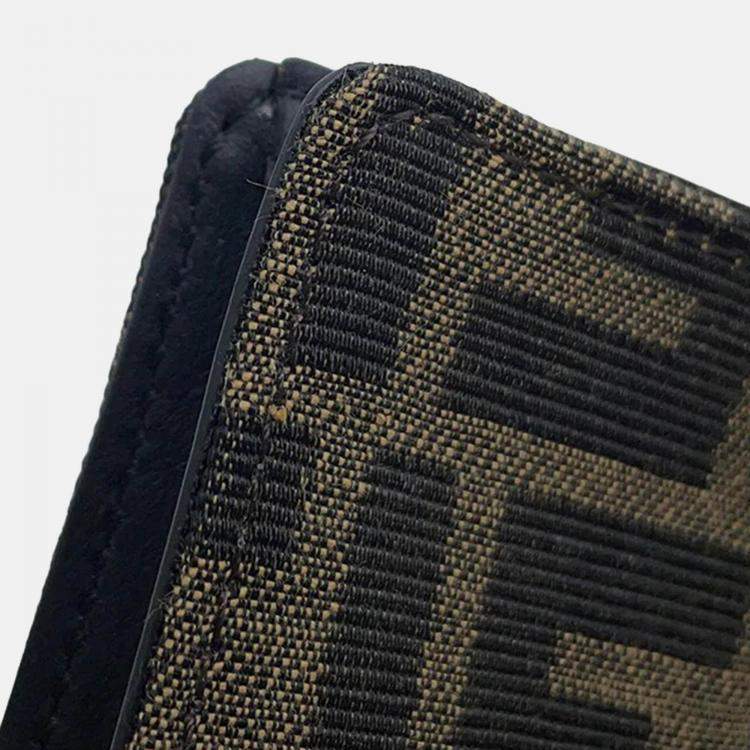 Pre Owned Fendi Baguette Slim Shoulder Bag Brown Canvas