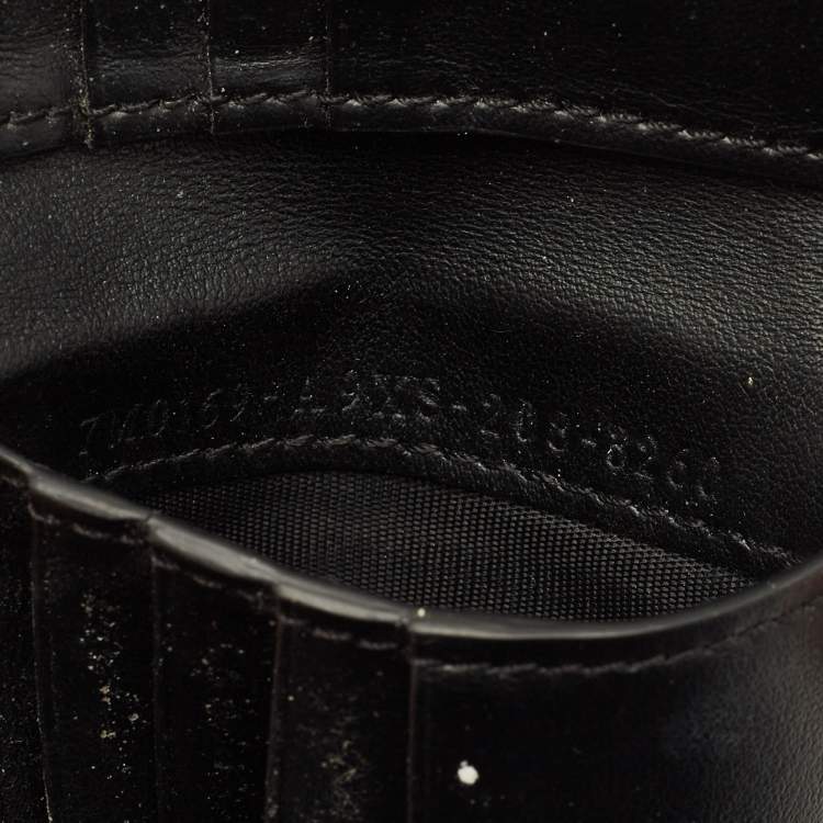 Pre Owned Fendi Brown/Black Zucca Coated Canvas and Leather Bifold Wallet