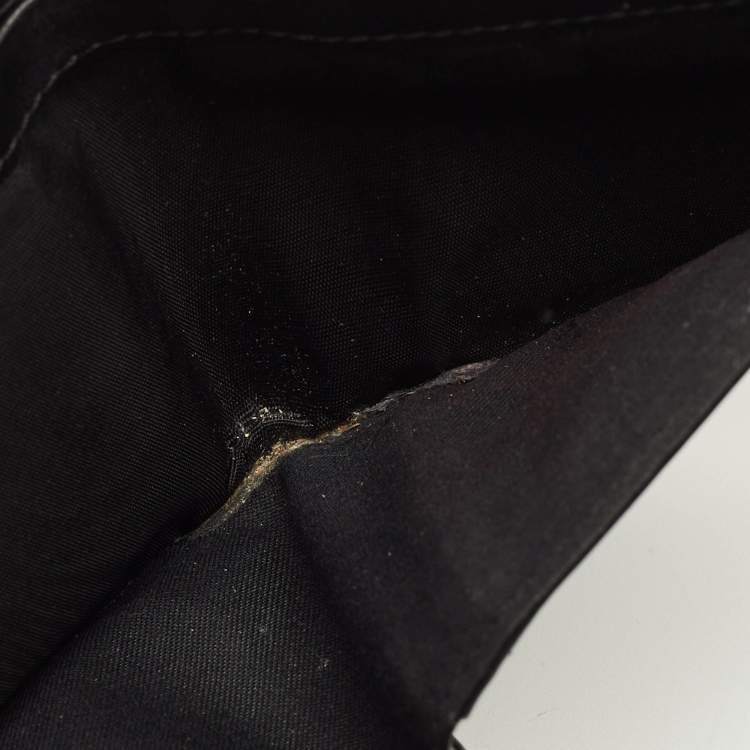 Pre Owned Fendi Brown/Black Zucca Coated Canvas and Leather Bifold Wallet