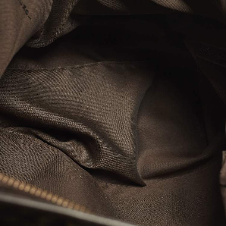 Pre Owned Fendi Tobacco Zucca Nylon Messenger Bag