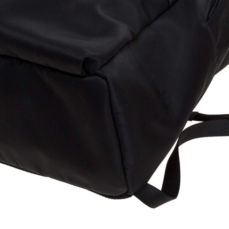 Pre Owned Fendi Black Nylon Monster Eyes Backpack