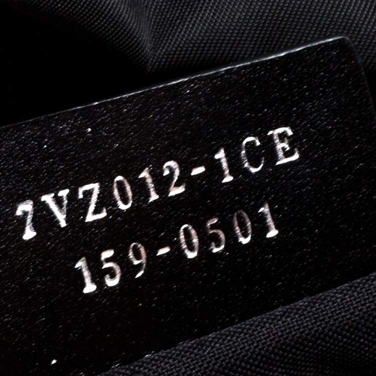 Pre Owned Fendi Black Nylon Monster Eyes Backpack