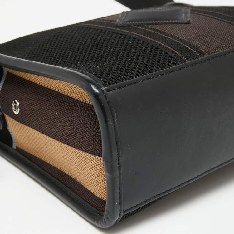 Pre Owned Fendi Black Fabric and Leather Mini Lui Bag