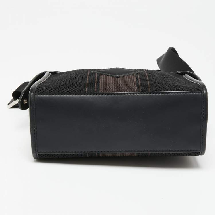 Pre Owned Fendi Black Fabric and Leather Mini Lui Bag