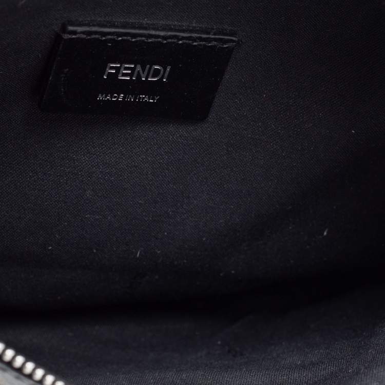 Pre Owned Fendi Multicolor Zucca Coated Canvas And Leather FF Motif Belt Bag