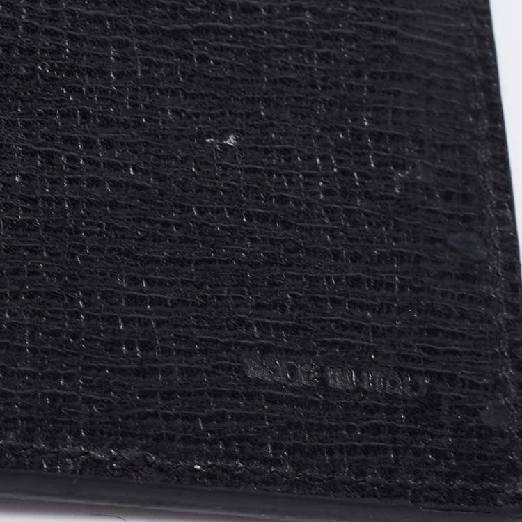 Pre Owned Fendi Black Coated Canvas Long Wallet