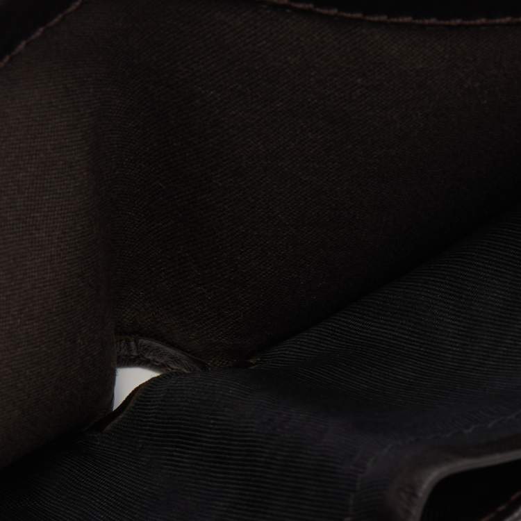 Pre Owned Fendi Brown Zucchino Canvas Bi-Fold Wallet