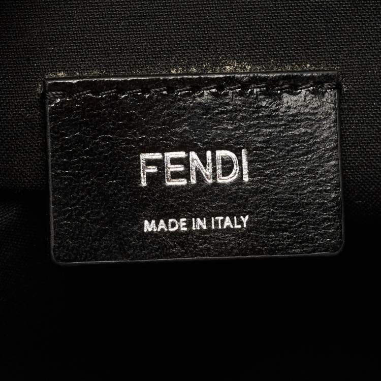 Pre Owned Fendi x Sarah Coleman Multicolor FF Vertigo Leather Shopper Tote