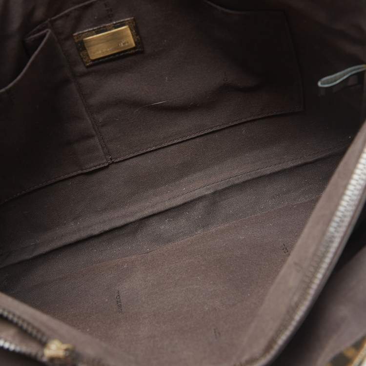 Pre Owned Fendi Tobacco Zucca Coated Canvas Spalmati Messenger Bag