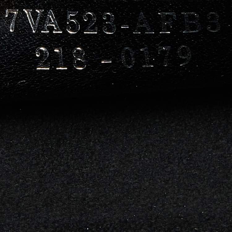 Pre Owned Fendi Black Leather Box Messenger Bag