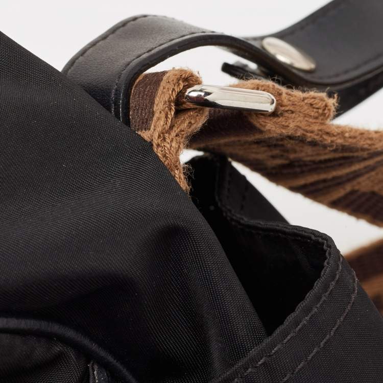 Pre Owned Fendi Black Nylon and Leather Changing Bag
