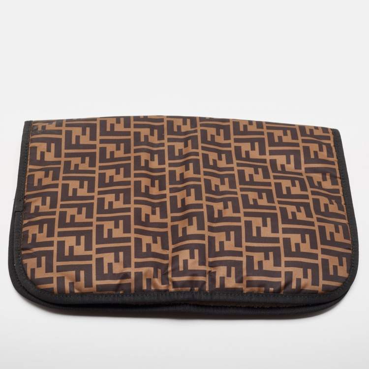Pre Owned Fendi Black Nylon and Leather Changing Bag