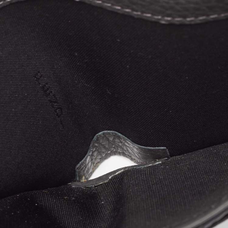 Pre Owned Fendi Grey Leather Roman Bifold Wallet