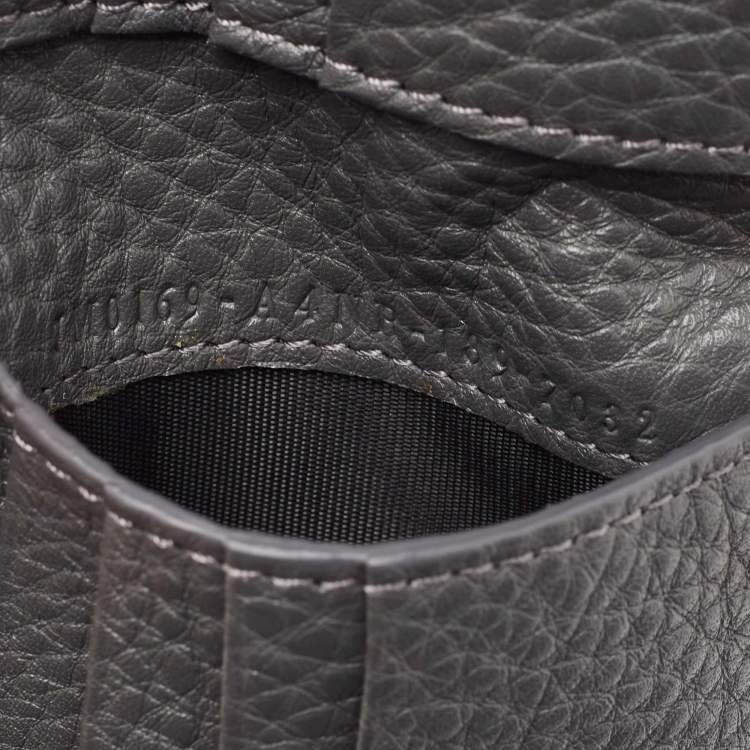 Pre Owned Fendi Grey Leather Roman Bifold Wallet