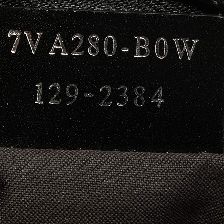 Pre Owned Fendi Black Zucca Coated Canvas Belt Bag