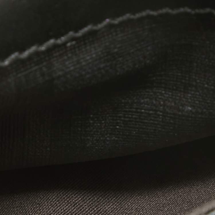 Pre Owned Fendi Black Zucca Coated Canvas Belt Bag
