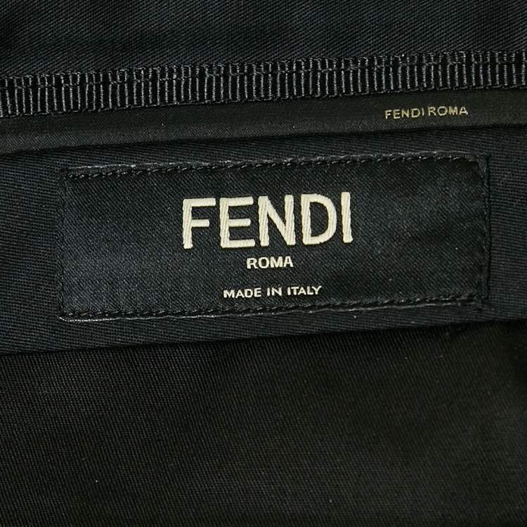 Pre Owned Fendi Brown Zucca Jacquard Cotton Blend Shorts S