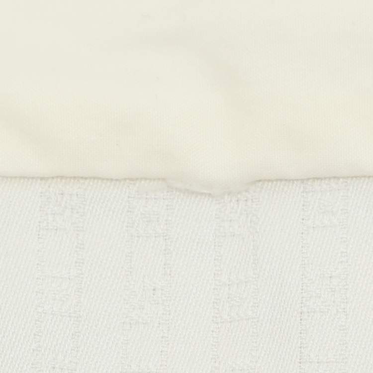 Pre Owned Fendi Cream FF Pattern Cotton Long Sleeve Shirt XS