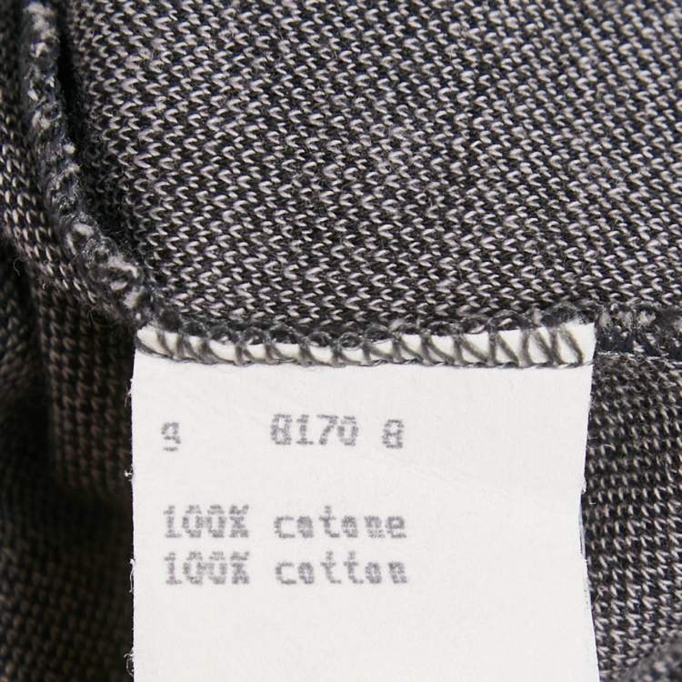Pre Owned Fendi Vintage Grey FF Pattern Cotton Knit Sweatshirt L
