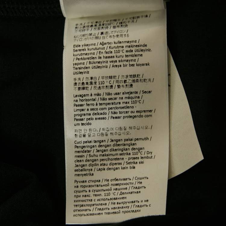 Pre Owned Fendi Black Monster Eyes Embroidered Jersey T-Shirt XL
