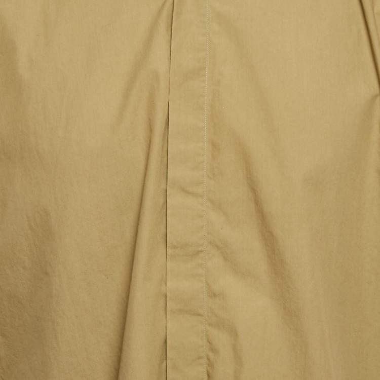 Pre Owned Fendi Olive Green Cotton Short Sleeve Shirt M
