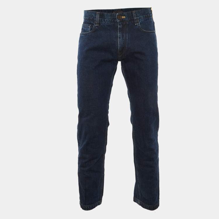 Pre Owned Fendi Navy Blue Denim Regular Jeans M Waist 34" 