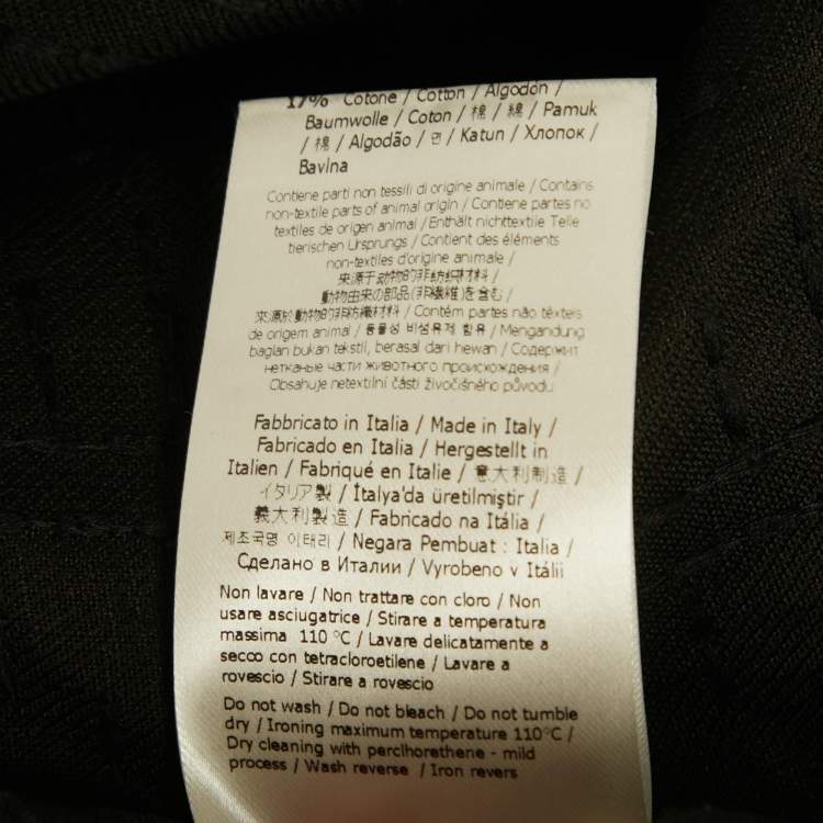 Pre Owned Fendi Black FF Embroidered Linen Short Sleeve Shirt XL