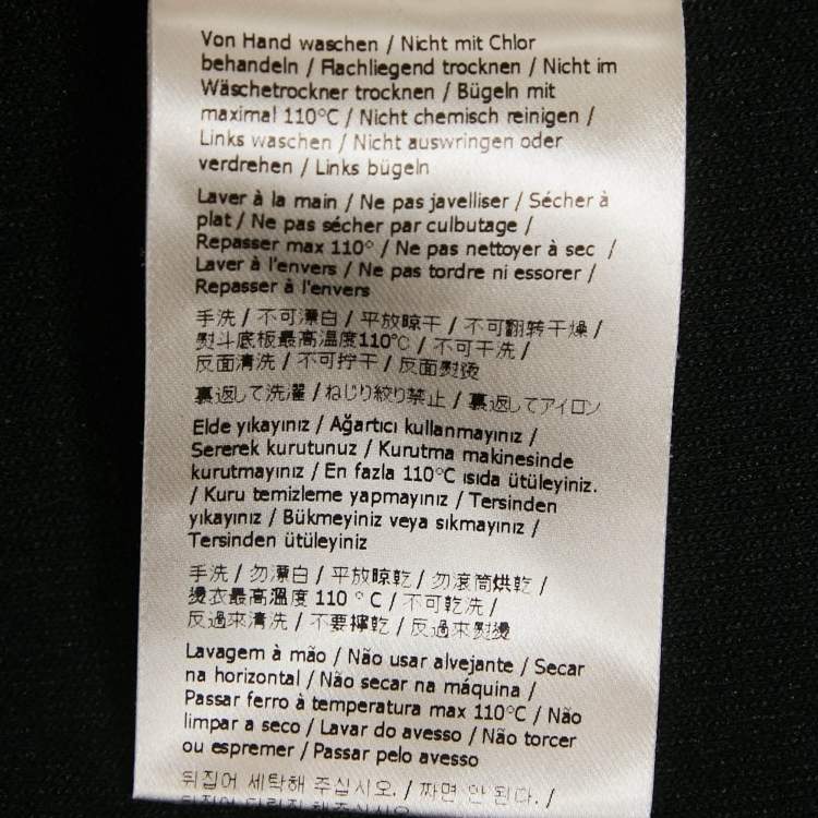 Pre Owned Fendi Black FF Print Cotton Knit Crewneck Sweater L