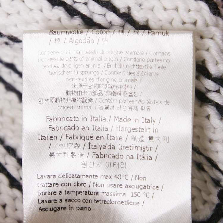 Pre Owned Fendi Multicolor Striped Knit Sweatshirt  M