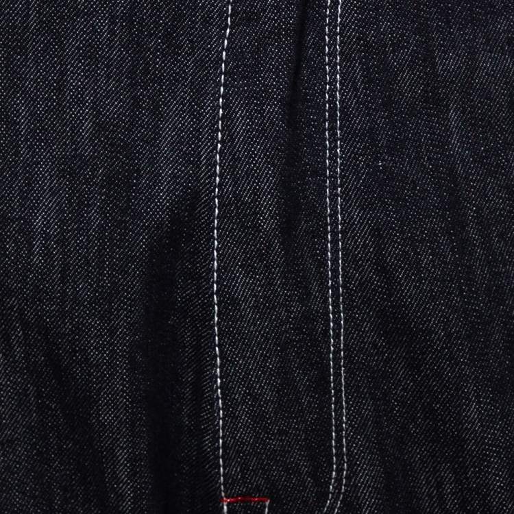 Pre Owned Fendi X Fila Logo Mania Indigo Denim Straight Fit Jeans M