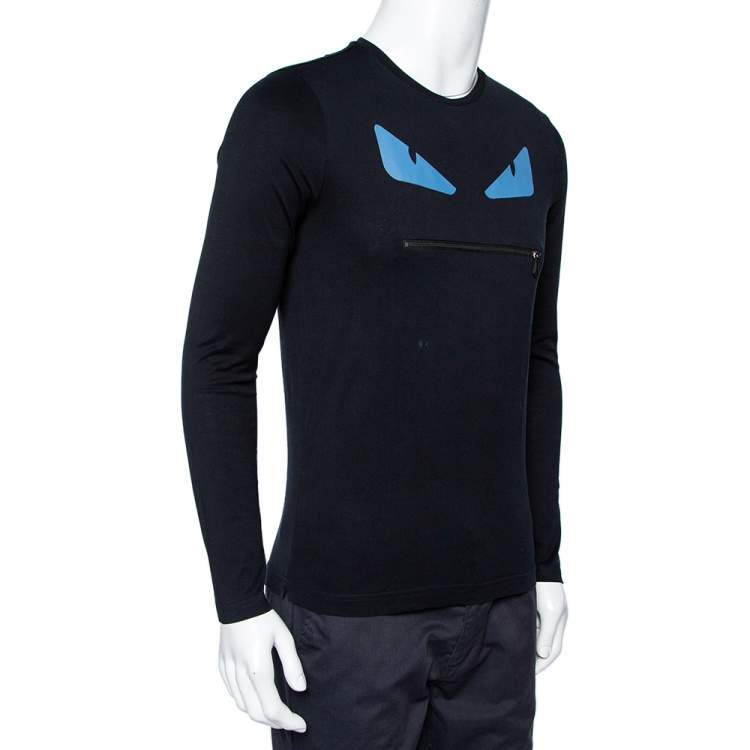 Fendi t shirt zip mouth online