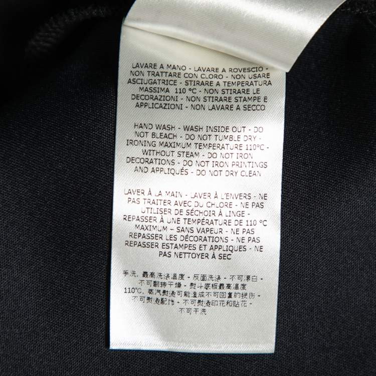 مملوكة مسبقًا Fendi Black Neoprene Reflective Logo Detailed Hoodie XXL