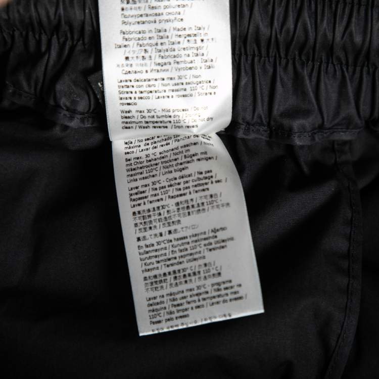 Pre Owned Fendi Black Synthetic Convertible Zipped Cargo Trousers M