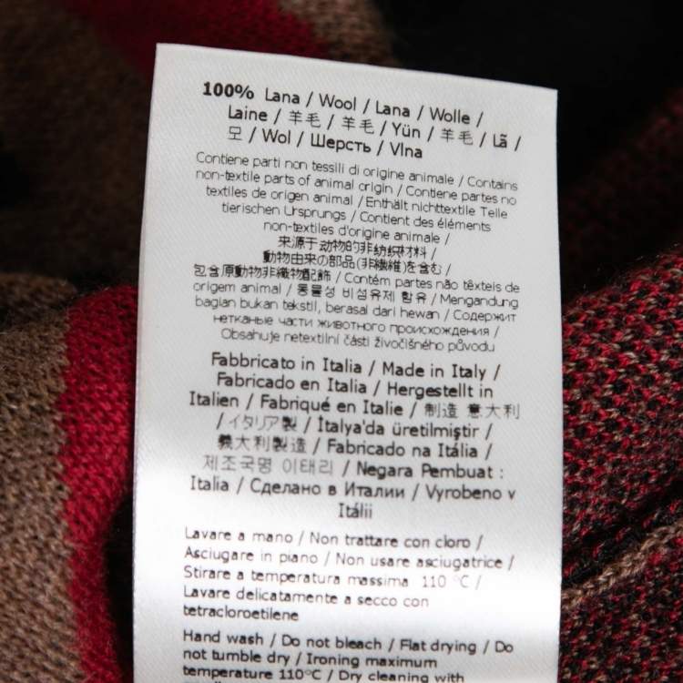 Pre Owned Fendi Brown Wool Forever Turtleneck Long Sleeve Sweater XL