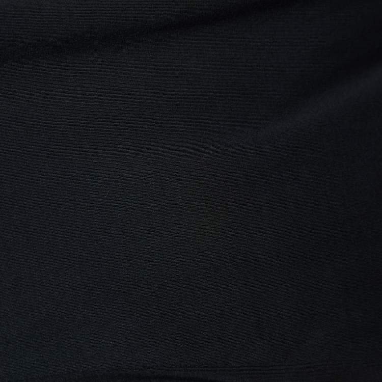 Pre Owned Fendi Black Cotton Knit Monster Eye Patch Detail T-Shirt L