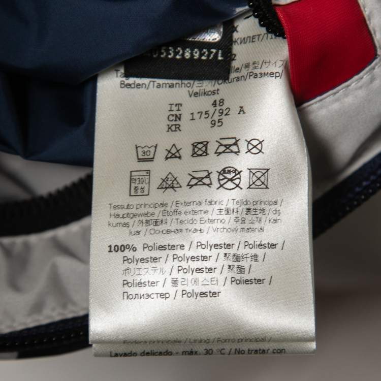 Pre Owned Fendi White Logo Mania Synthetic Colorblock Puffer Vest M