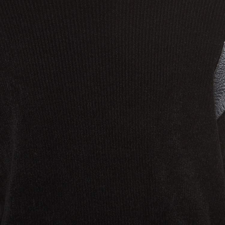 Pre Owned Fendi Black/Multicolor Knit Sweater L