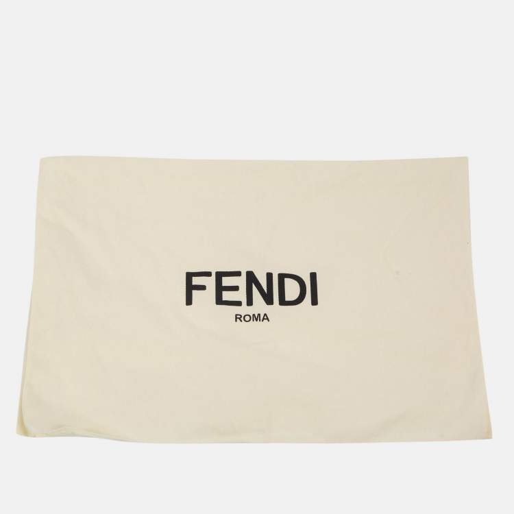 Pre Owned Fendi Brown Zucca Jacquard Joggers M