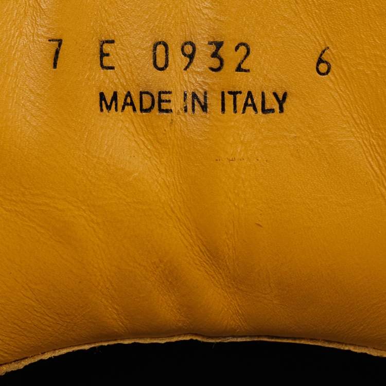 Pre Owned Fendi Black Leather and Suede Tank High Top Sneakers Size 40