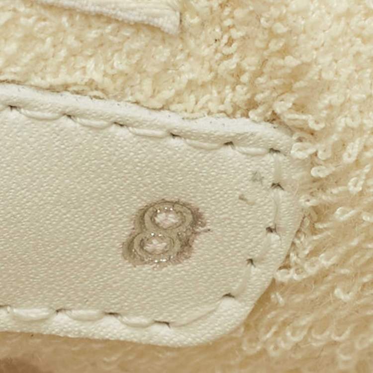 Pre Owned Fendi Blue/Cream Denim Fendi Match Lace Up Sneakers Size 42