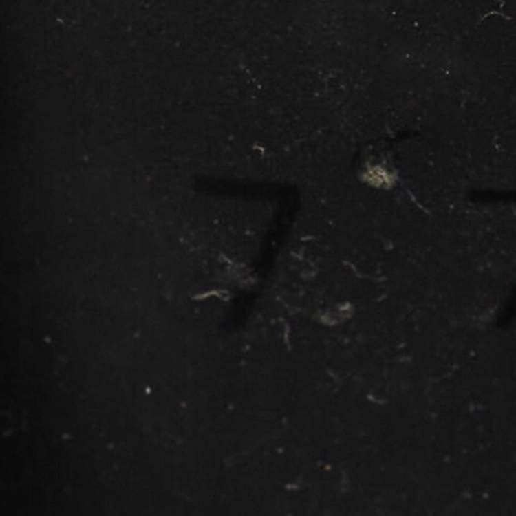 Pre Owned Fendi Black Rubber FF Logo PPool Slides Size 41