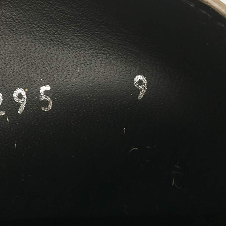 Pre Owned Fendi Brown Leather FF Slip On Loafers Size 43 