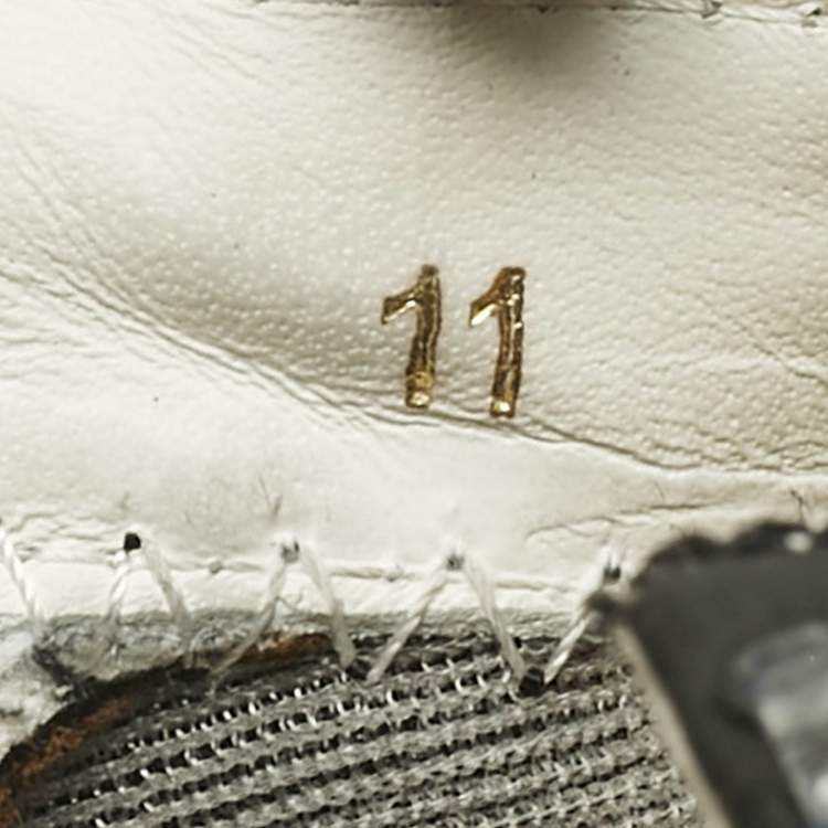 Pre Owned Fendi Multicolor Fabric and Leather Flow Lace Up Sneakers Size 45