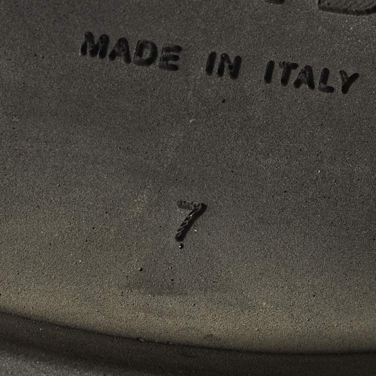 مملوكة مسبقًا Fendi Size 41 Black Leather Lace Up Derby Shoes