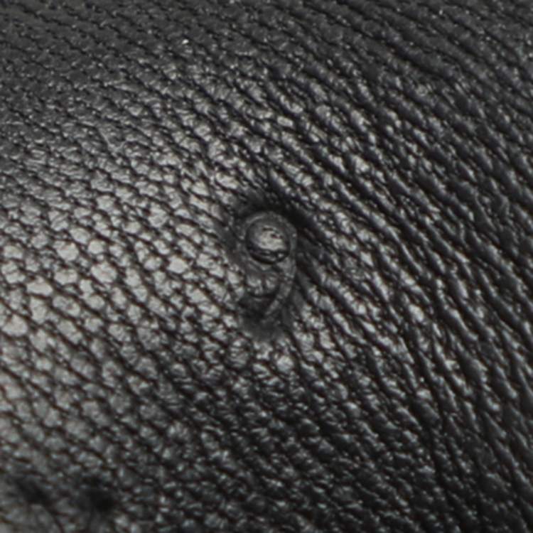 Pre Owned Fendi Size 43 Black Leather Low Top Sneakers