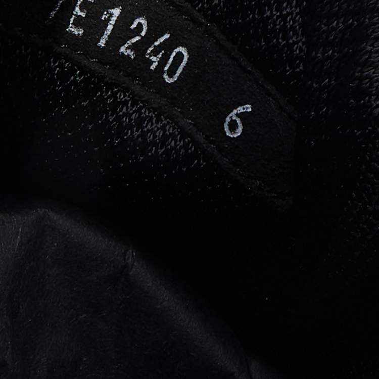 Pre Owned Fendi Black Fabric I See You Low Top Sneakers Size 40
